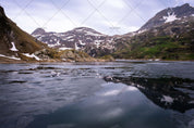 3D Mountain Lake Landscape Wall Mural Wallpaper LQH 741- Jess Art Decoration