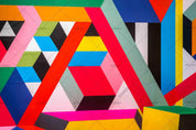 3D  Abstract Art Geometry Bright Color Wall Mural Wallpaper SWW1759- Jess Art Decoration