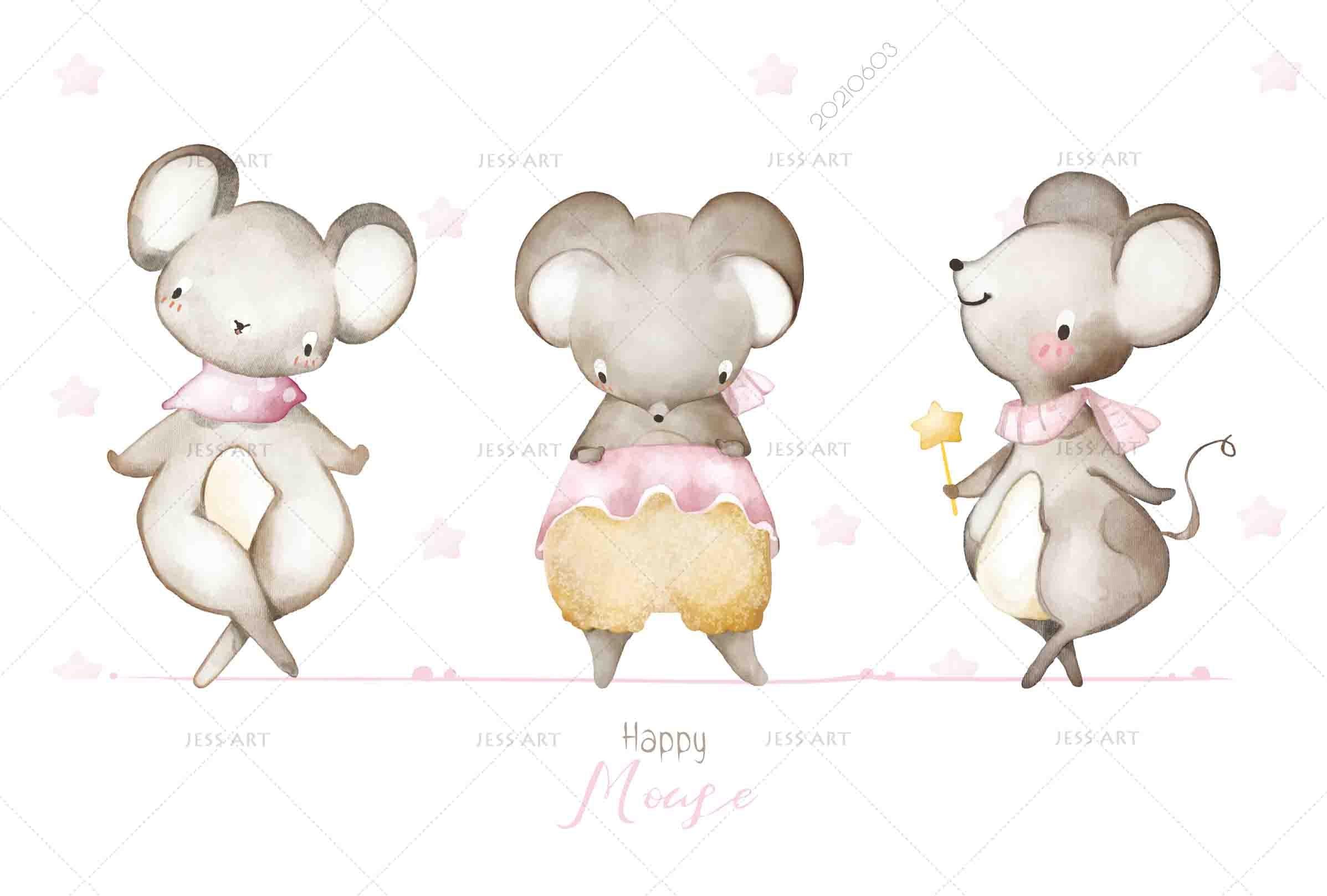 3D  Animal Cartoon Cute Watercolor Wall Mural Wallpaper SWW559- Jess Art Decoration