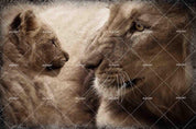 3D Hand Drawn Animal Lion Wall Mural Wallpaper LQH 230- Jess Art Decoration