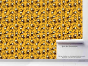 3D Hand Drawn Animal Monkey Yellow Wall Mural Wallpaper LQH 132- Jess Art Decoration