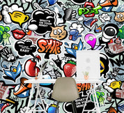 3D trumpet strawberry 122 wall murals- Jess Art Decoration