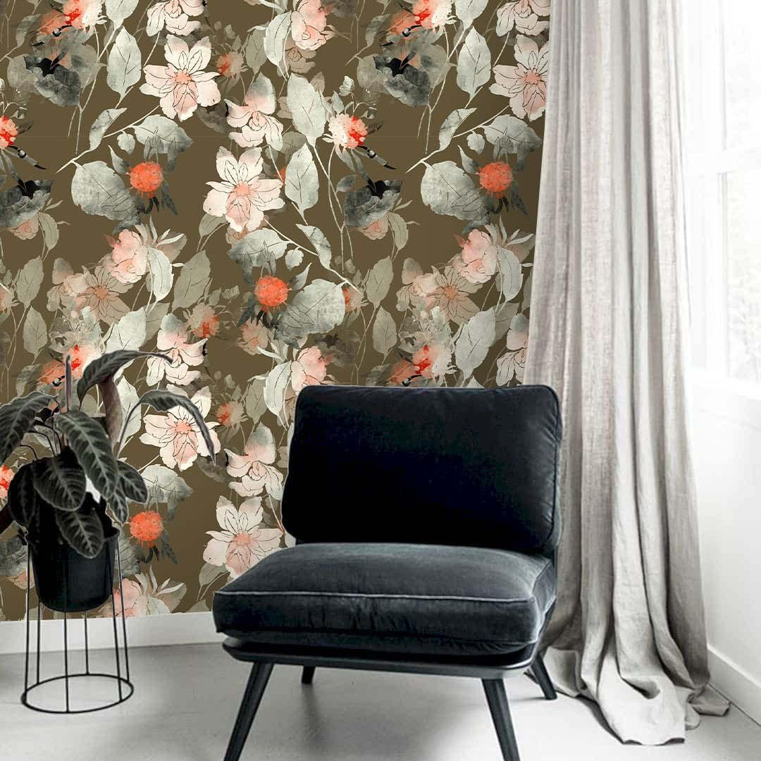 3D Retro Floral Pattern Wall Mural Wallpaper 100- Jess Art Decoration