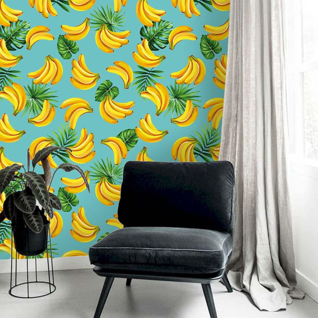 3D Yellow Banana Wall Mural Wallpaper 104- Jess Art Decoration