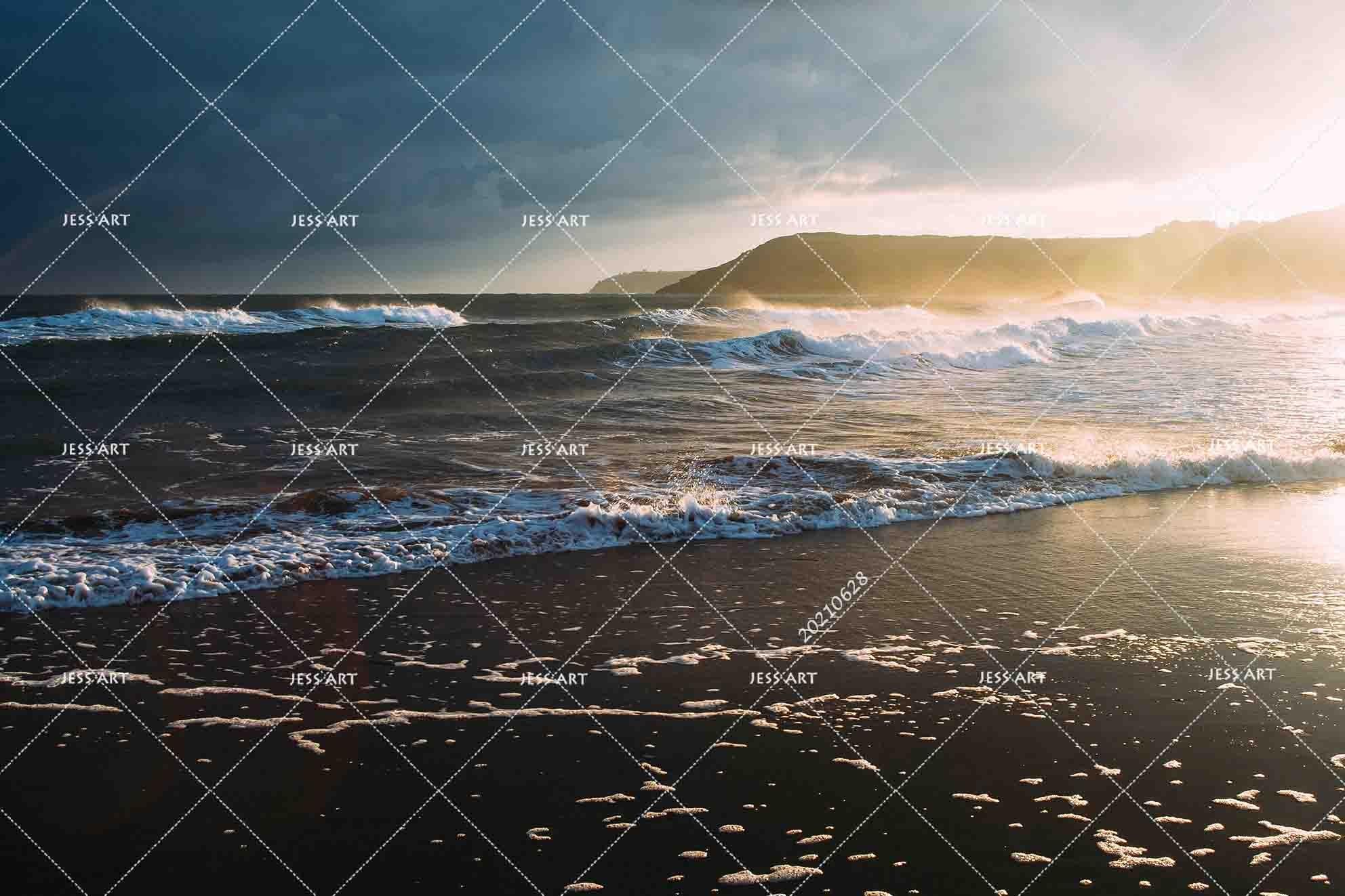 3D Sky Sea Spray Mountain Wall Mural Wallpaper LQH 16- Jess Art Decoration