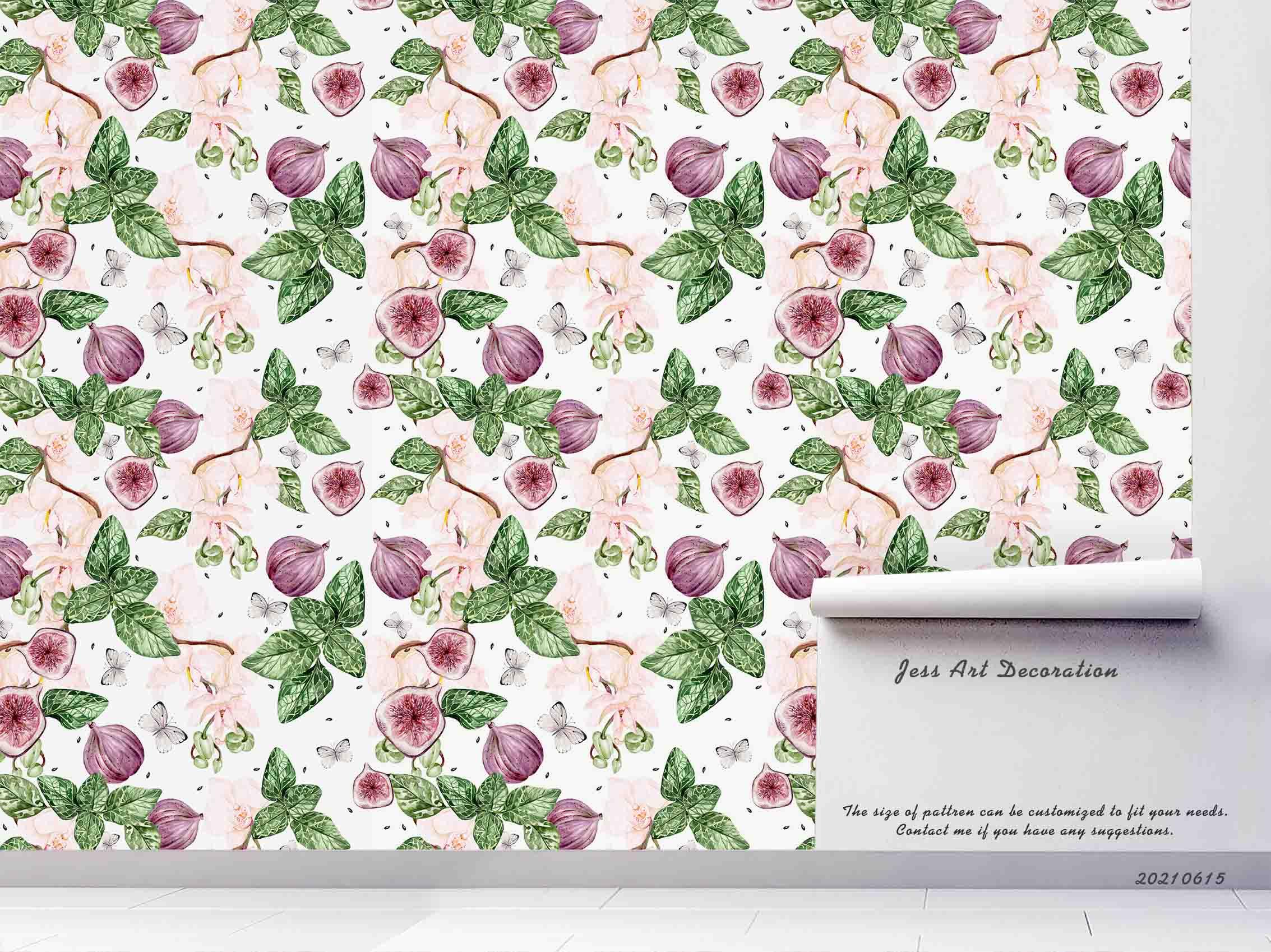 3D Wintage Floral Pattern Seamless Wall Mural Wallpaper SWW2450- Jess Art Decoration