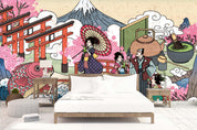 3D Japanese Cartoon Fujiyama Wall Mural Wallpaper 113- Jess Art Decoration