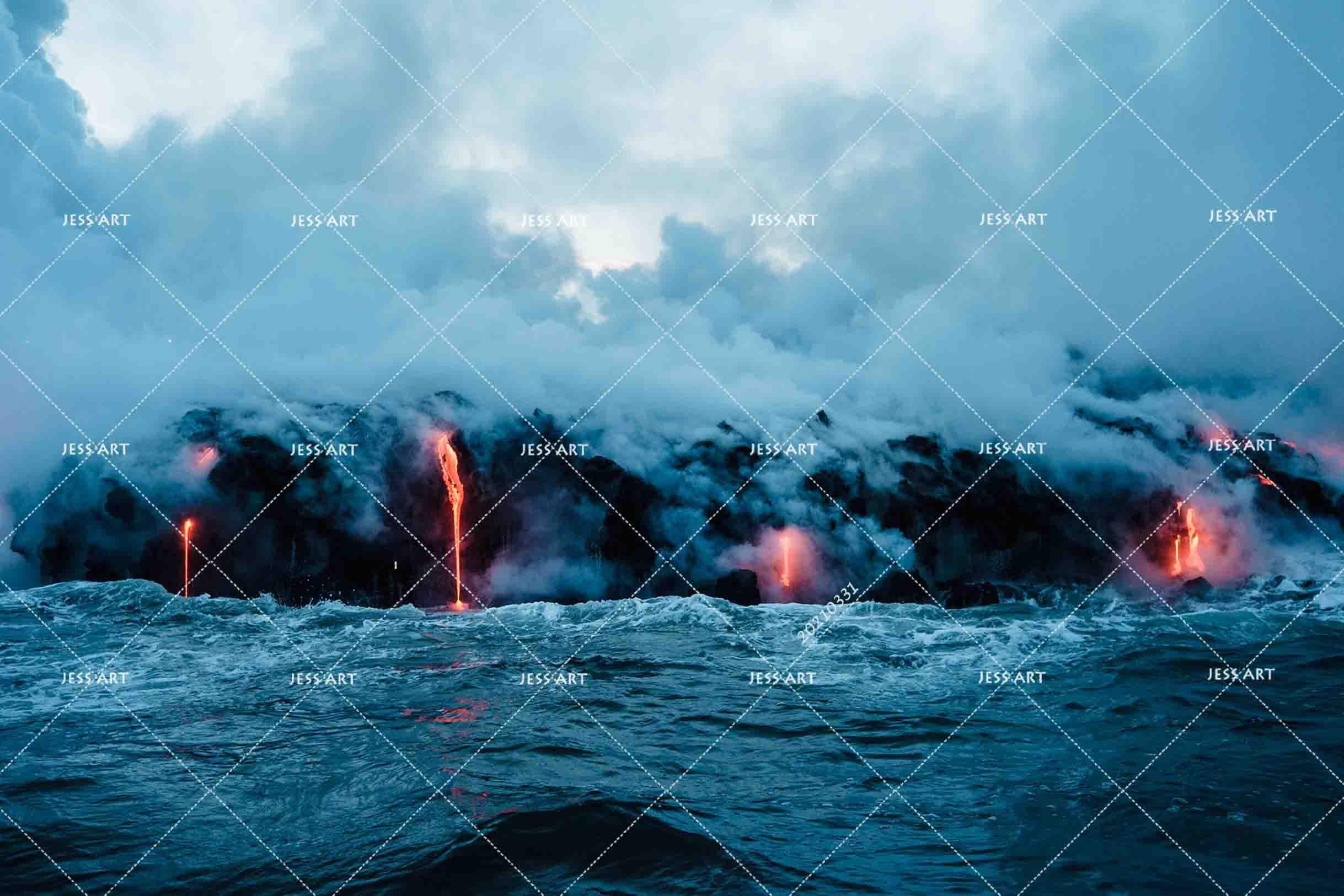 3D Sea Spray Fog Landscape Wall Mural Wallpaper LQH 396- Jess Art Decoration