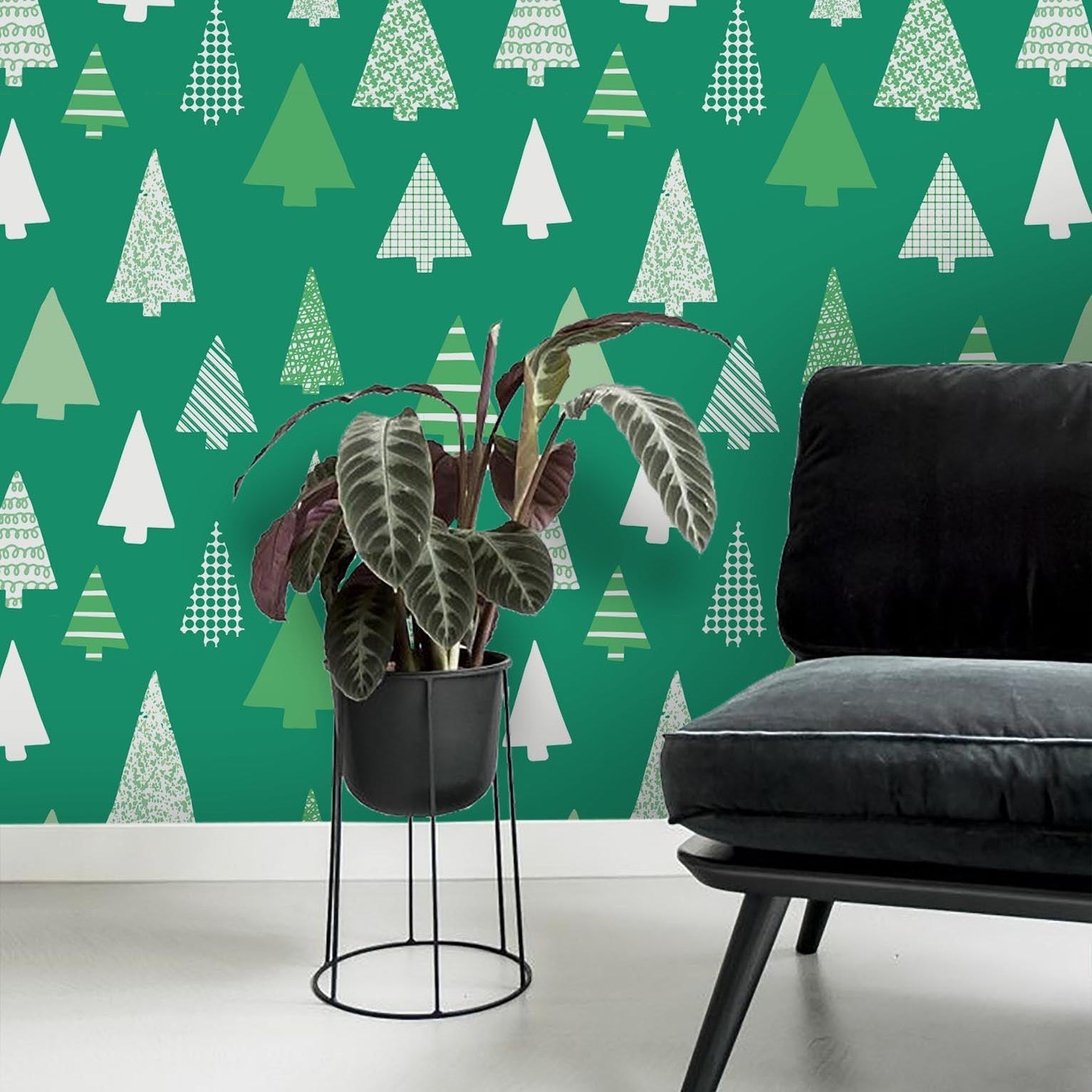 3D Green Pine Wall Mural Wallpaper 41- Jess Art Decoration