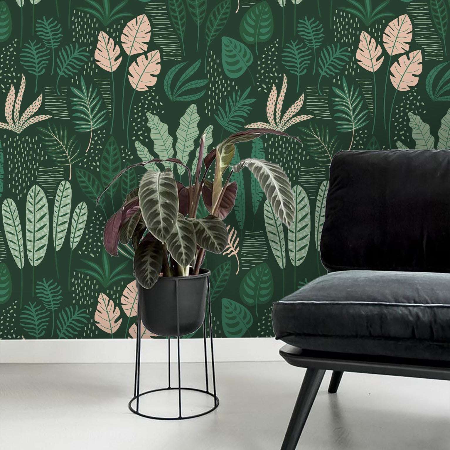 3D Green leaves Wall Mural Wallpaper 31- Jess Art Decoration