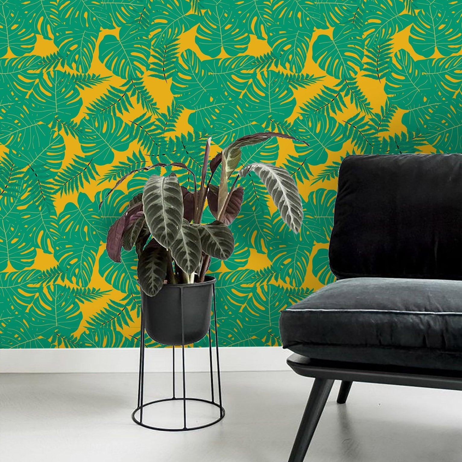 3D Green Leaves Wall Mural Wallpaper 40- Jess Art Decoration