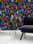 3D Colorful Flowers Leaves Wall Mural Wallpaper 122- Jess Art Decoration
