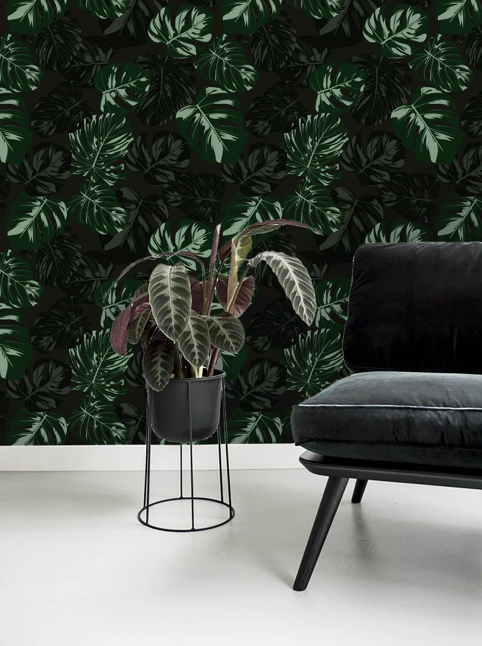 3D Green Leaves Wall Mural Wallpaper 28- Jess Art Decoration