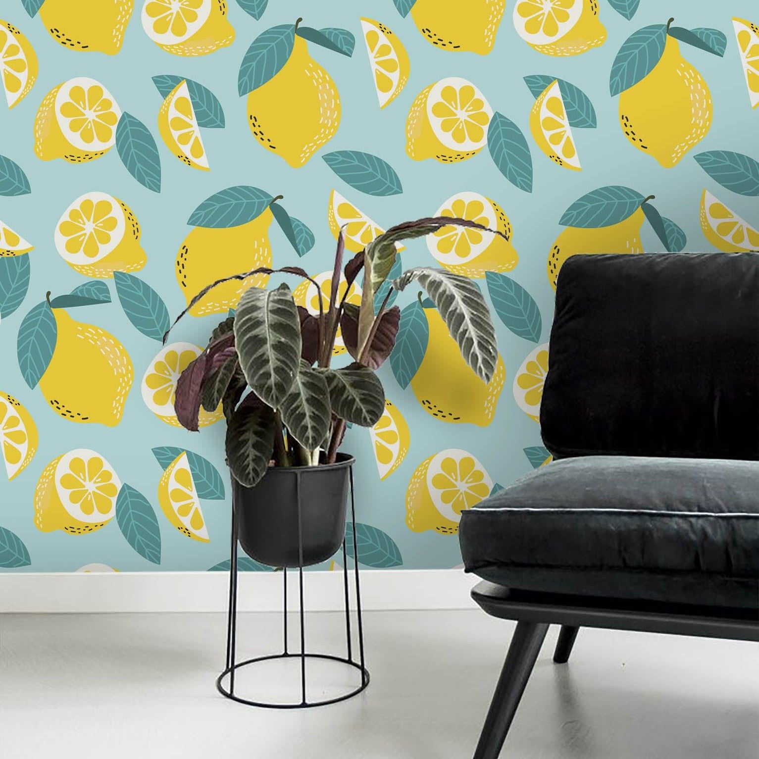 3D Yellow Lemon Wall Mural Wallpaper 58- Jess Art Decoration