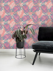 3D Pink Leaves Wall Mural Wallpaper 130- Jess Art Decoration