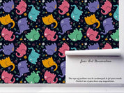 3D Cartoon Colorful Elephant Wall Mural Wallpaper LXL 595- Jess Art Decoration
