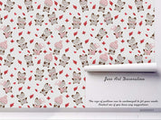 Cartoon Fox Animal Red Maple Plant Wall Mural Wallpaper LXL- Jess Art Decoration