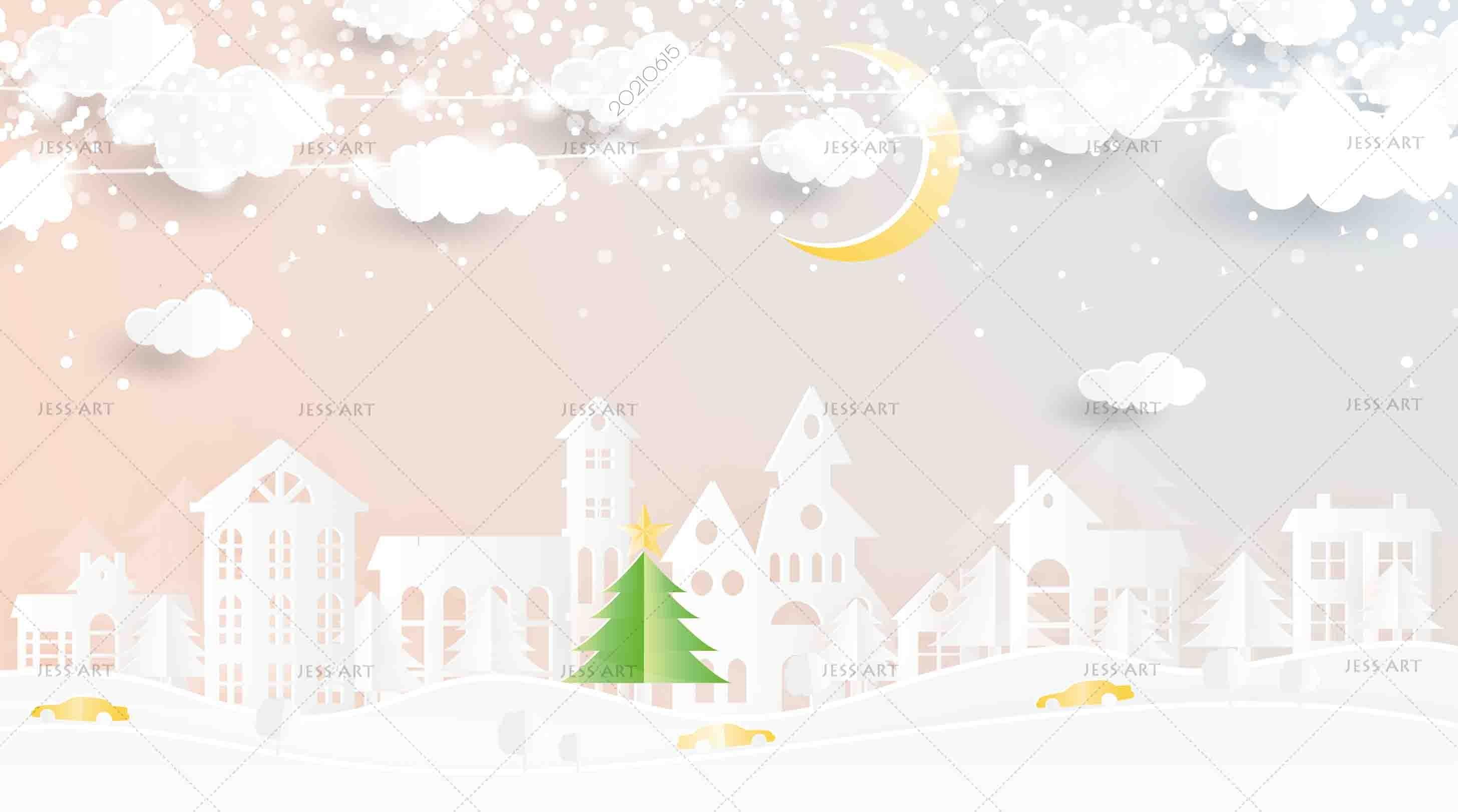 3D Northern Europe Hand-painted Starry Sky Building Wall Mural Wallpaper SWW2456- Jess Art Decoration