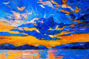 3D Blue Sky Oil Painting Wall Mural Wallpaper SF32- Jess Art Decoration