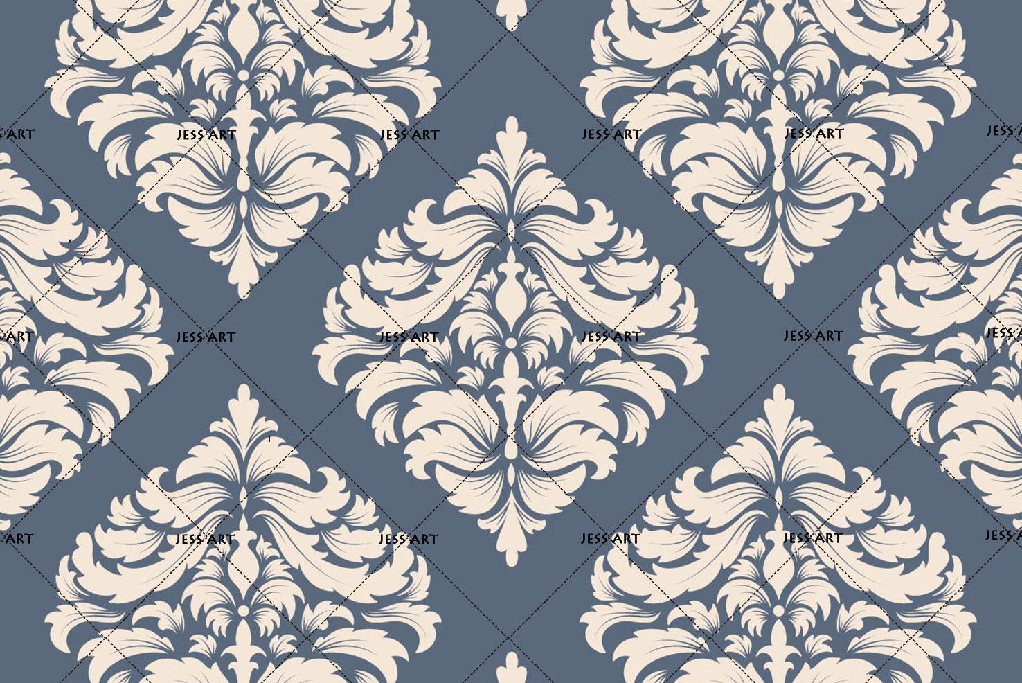3D Grey Floral Pattern Wall Mural Wallpaper 68- Jess Art Decoration