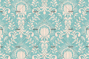 3D Blue Floral Pattern Wall Mural Wallpaper 77- Jess Art Decoration