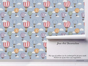 3D Hot Air Balloons Watercolor Pattern Wall Mural Wallpaper WJ 6781- Jess Art Decoration