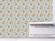 3D Cartoon Hand Drawn Hat Bird Animal Pattern Wall Mural Wallpaper LXL- Jess Art Decoration