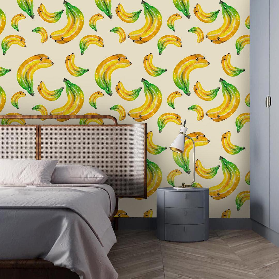 3D Yellow Banana Wall Mural Wallpaper 14- Jess Art Decoration