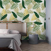 3D Green Leaves Wall Mural Wallpaper 39- Jess Art Decoration