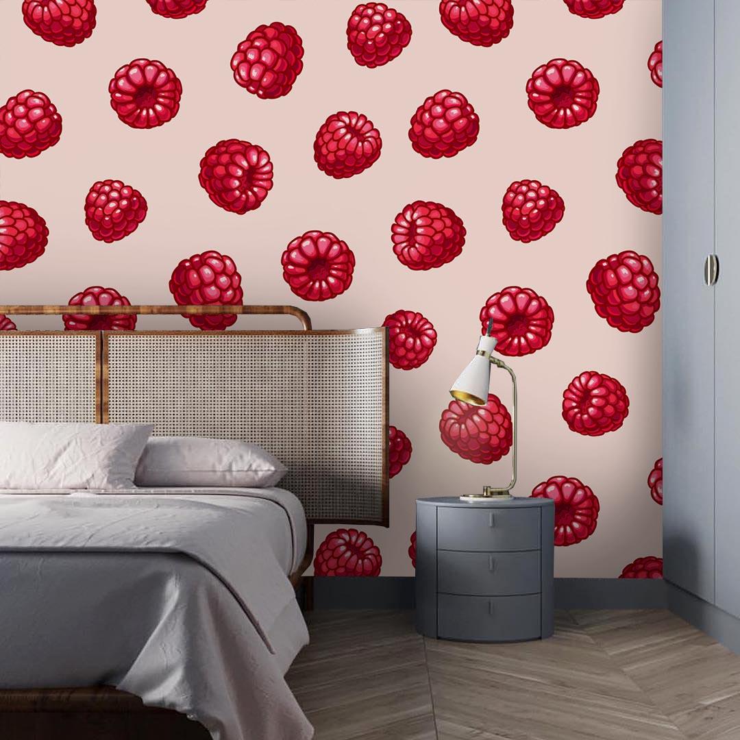 3D Red Raspberry Wall Mural Wallpaper 12- Jess Art Decoration