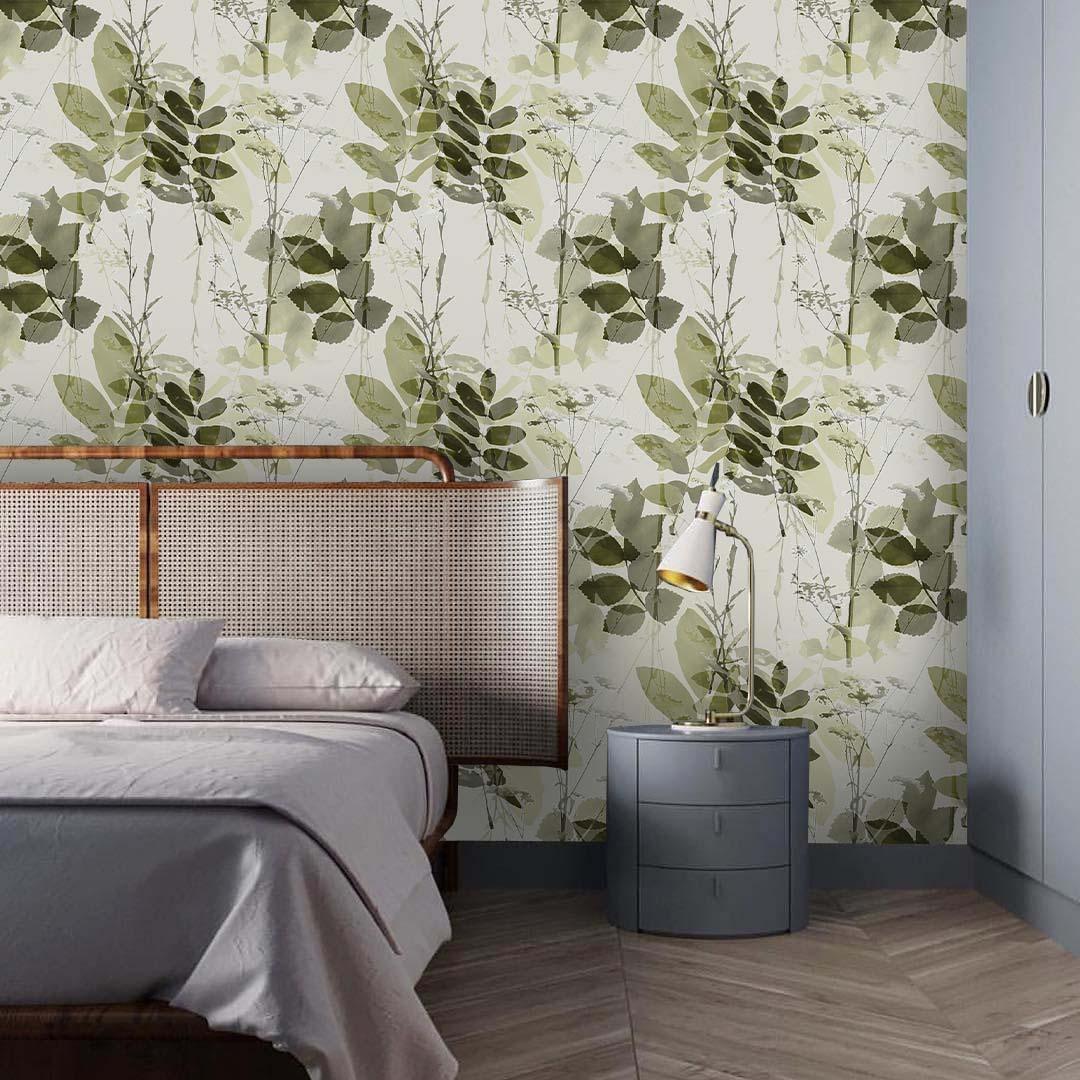 3D Green Leaves Wall Mural Wallpaper 118- Jess Art Decoration