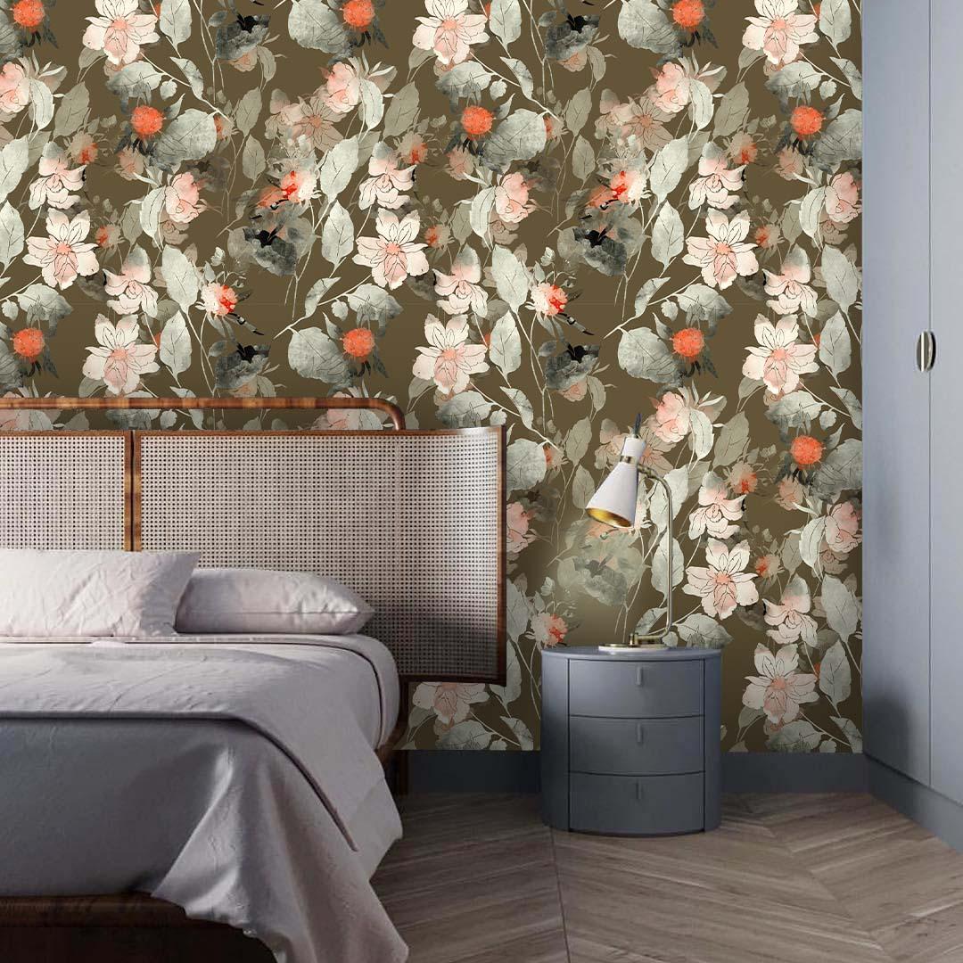3D Retro Floral Pattern Wall Mural Wallpaper 100- Jess Art Decoration