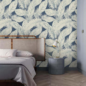 3D White Feather Pattern Wall Mural Wallpaper 148- Jess Art Decoration