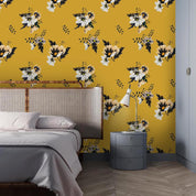 3D Yellow Flowers Wall Mural Wallpaper 54- Jess Art Decoration