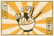 3D Background Noodle Restaurant Wall Mural Wallpaper LQH 47- Jess Art Decoration