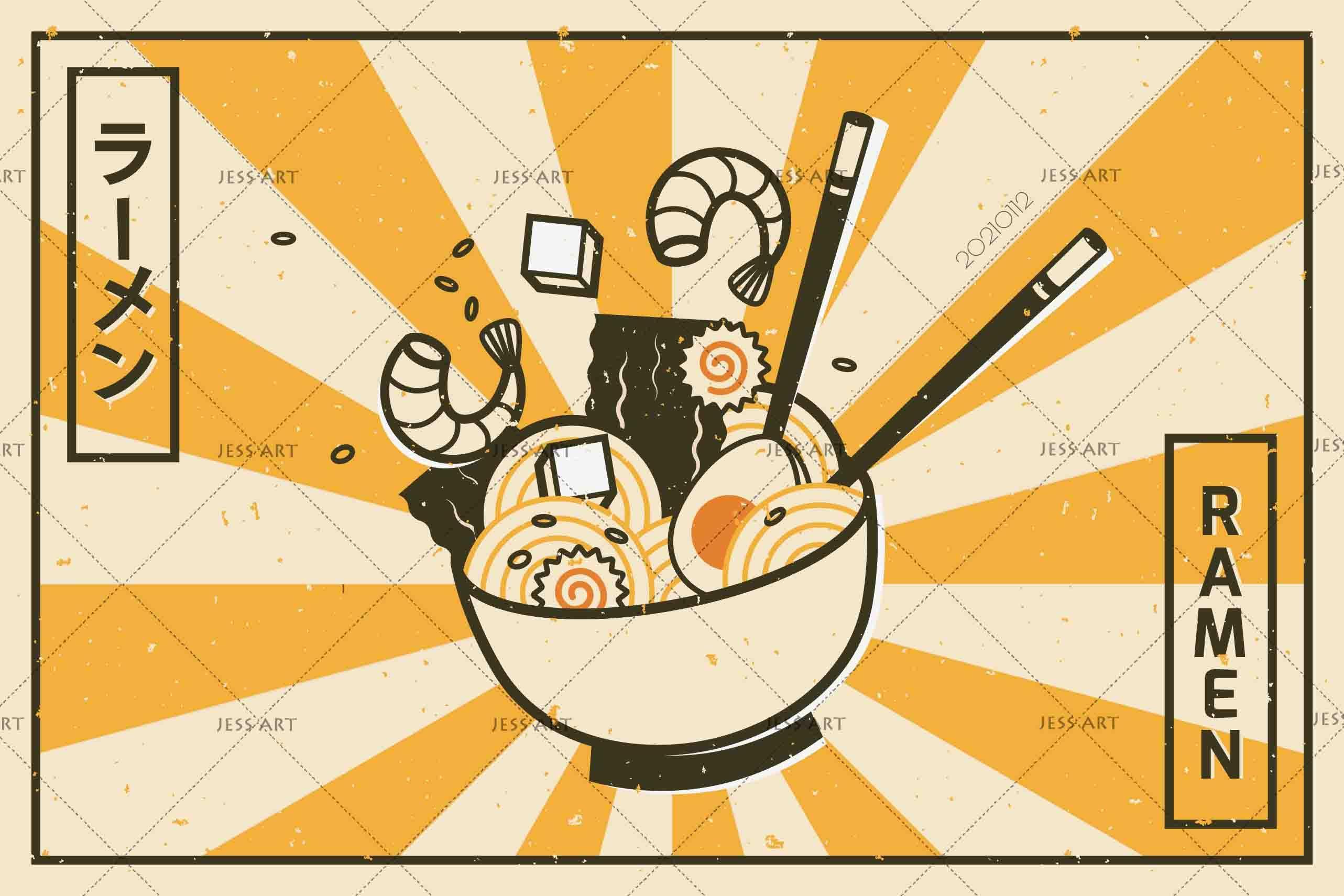 3D Background Noodle Restaurant Wall Mural Wallpaper LQH 47- Jess Art Decoration