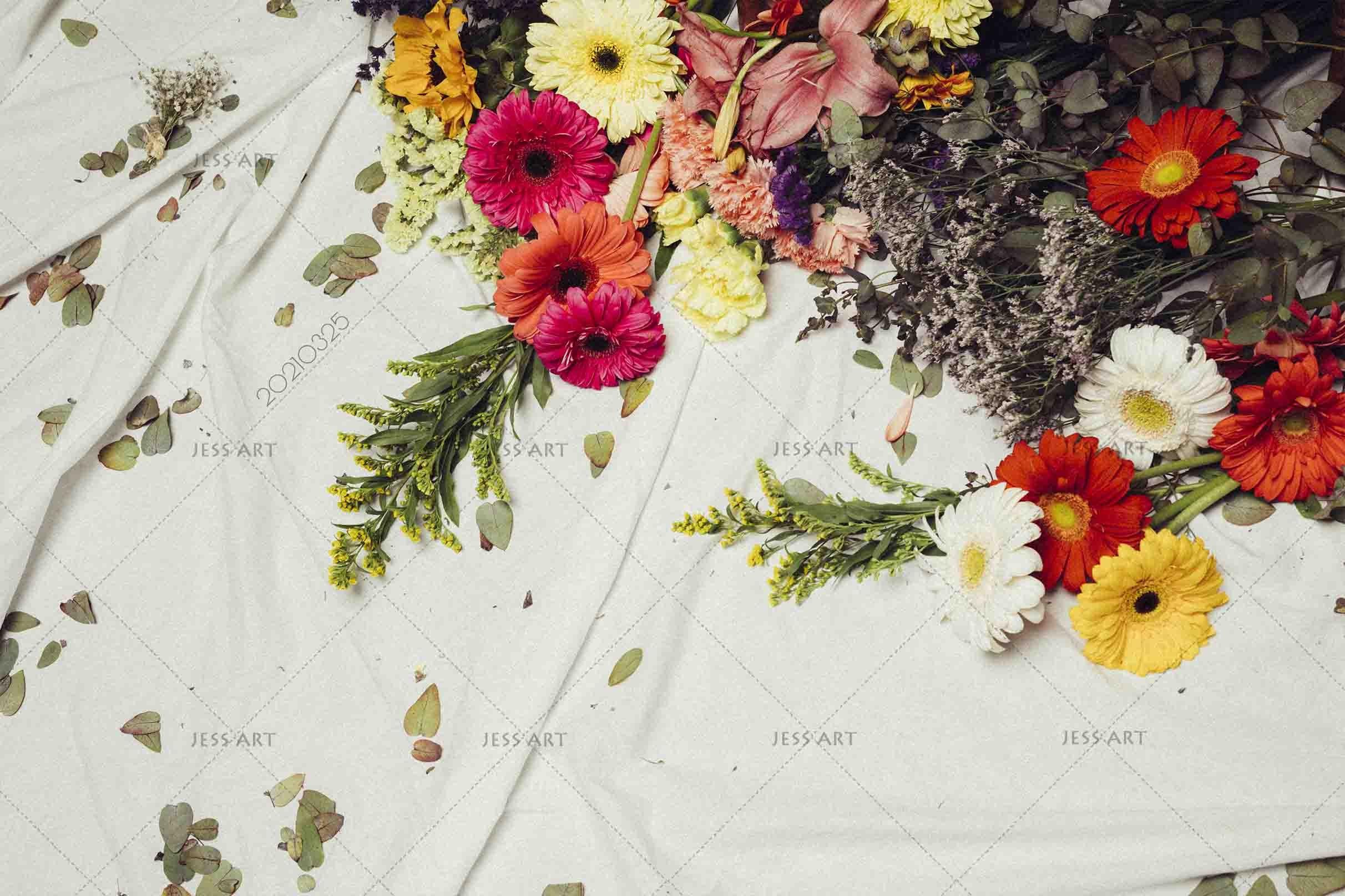 3D Color Bouquet Wall Mural Wallpaper LQH 300- Jess Art Decoration
