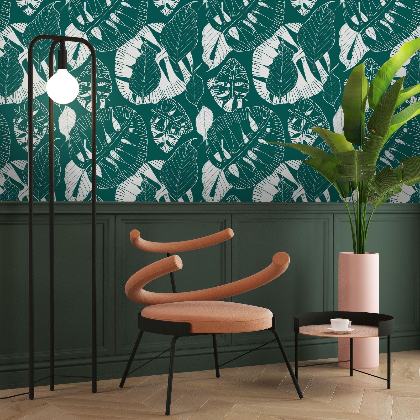 3D Green Leaves Wall Mural Wallpaper 107- Jess Art Decoration