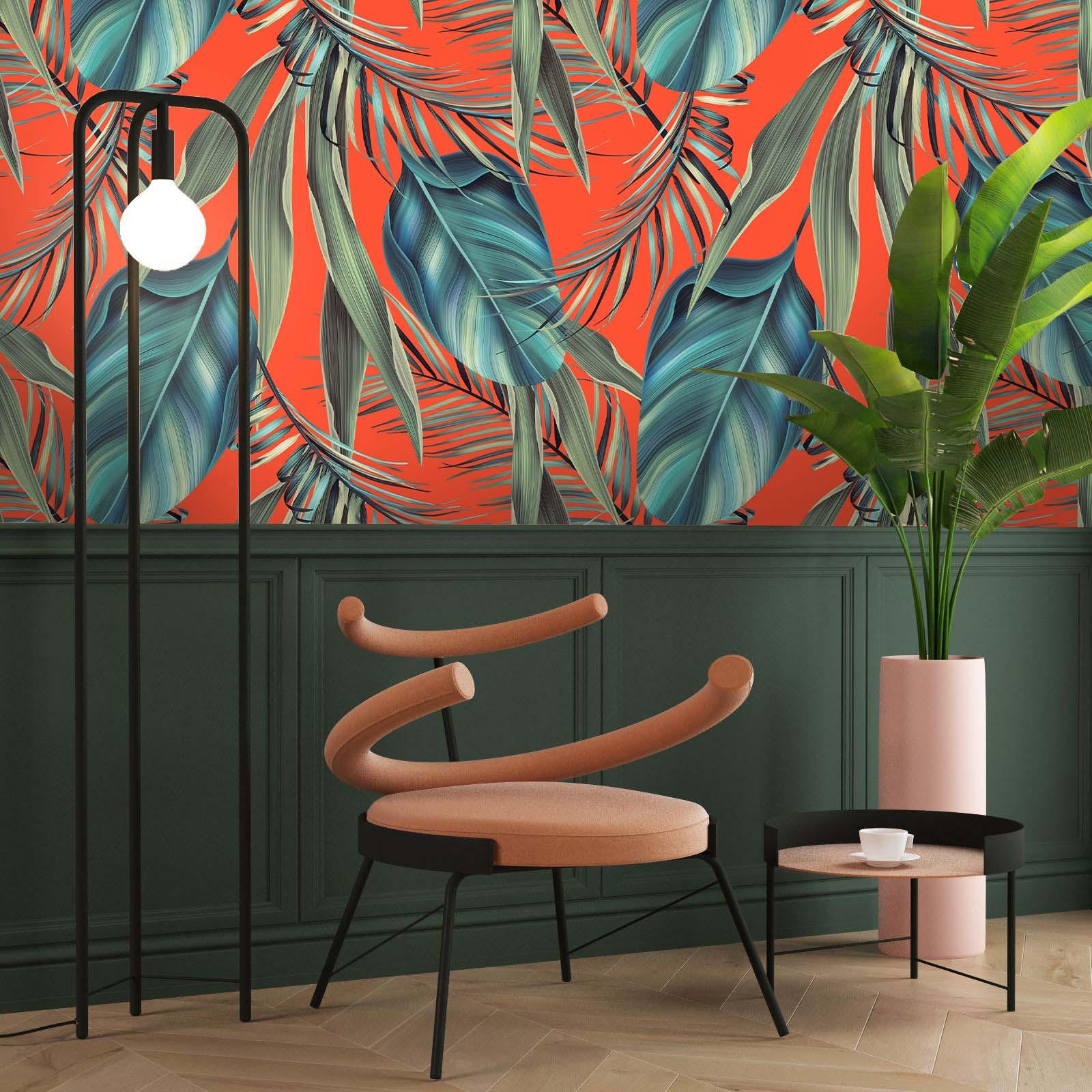 3D Tropical Leaves Wall Mural Wallpaper 99- Jess Art Decoration