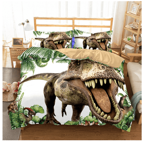 3D Jurassic Dinosaurs Quilt Cover Set Bedding Set Pillowcases 107- Jess Art Decoration