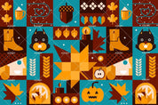 3D Cartoon Halloween Pumpkin Dog Boots Background Wall Mural Wallpaper LXL- Jess Art Decoration