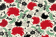 3D Red Floral Wall Mural Wallpaper SF28- Jess Art Decoration
