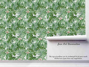 3D Hand Sketching Green Leaves Plant Wall Mural Wallpaper LXL 1252- Jess Art Decoration