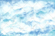 3D Watercolor Blue Sky Cloud Wall Mural Wallpaper LQH 36- Jess Art Decoration
