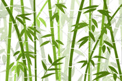 3D  Hand-painted Bamboo Green Wall Mural Wallpaper SWW1125- Jess Art Decoration