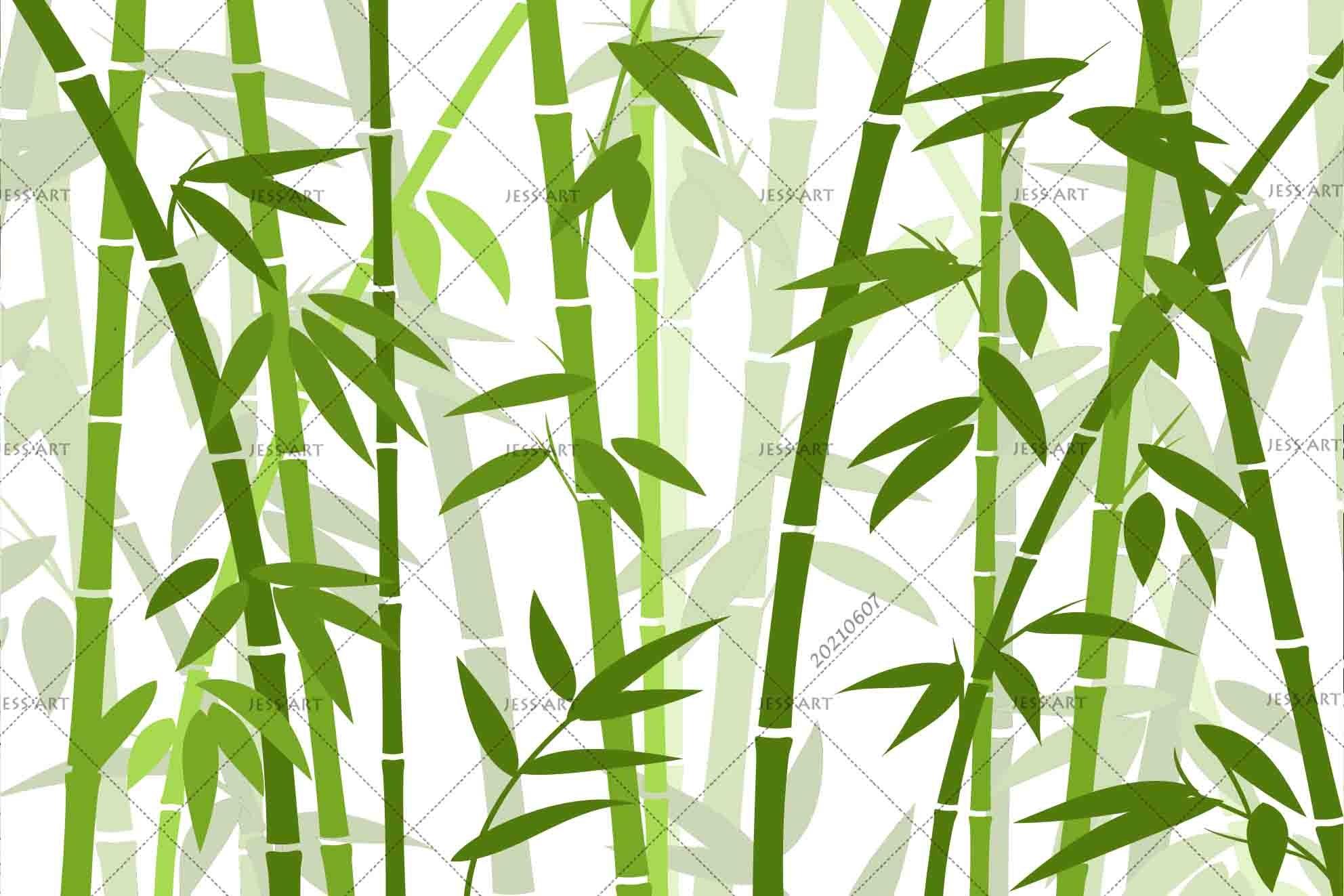 3D  Hand-painted Bamboo Green Wall Mural Wallpaper SWW1125- Jess Art Decoration