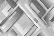 3D  Abstract Art Geometry Stereo Gray White Effect Wall Mural Wallpaper SWW1123- Jess Art Decoration