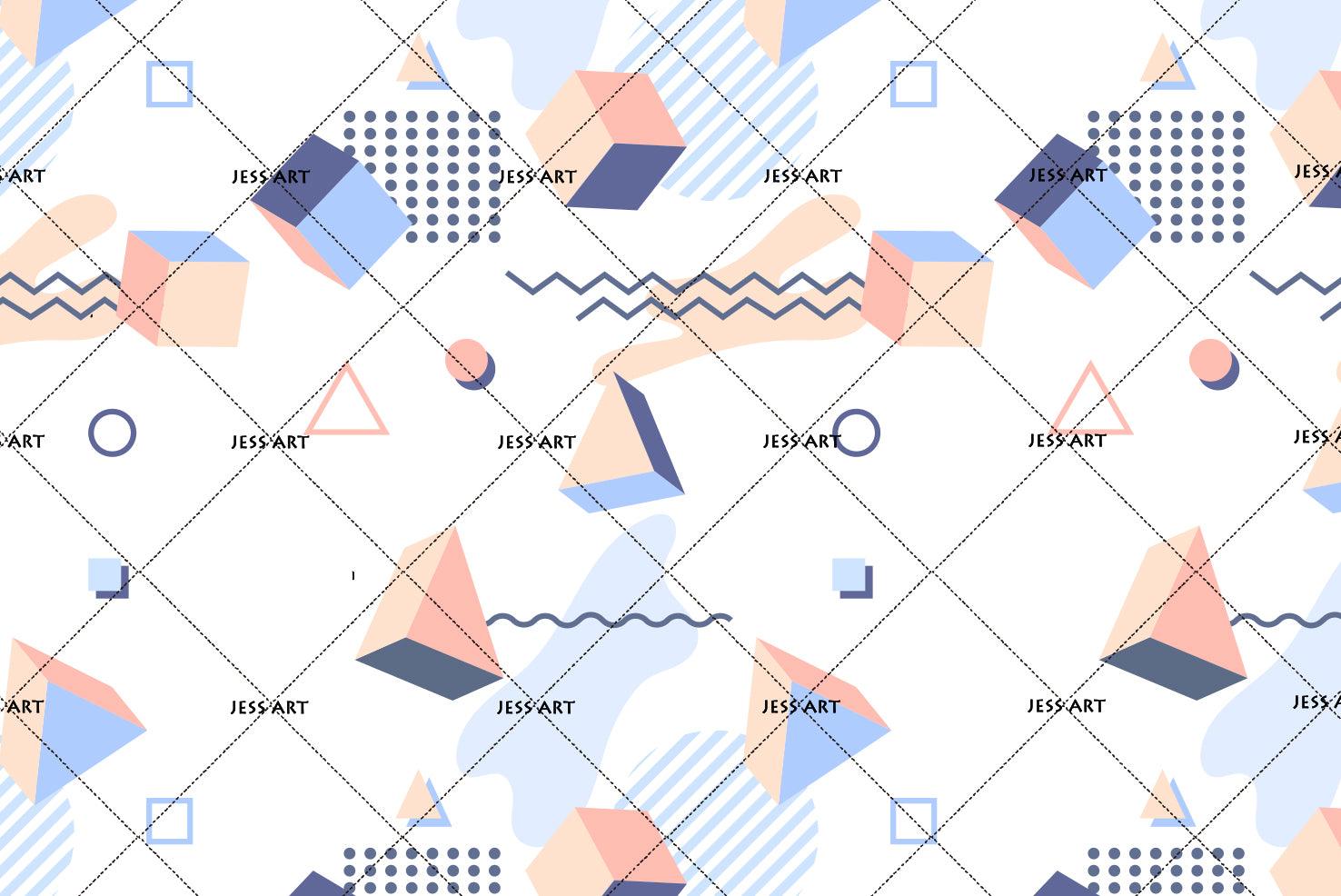 3D Geometric Pattern Wall Mural Wallpaper 122- Jess Art Decoration