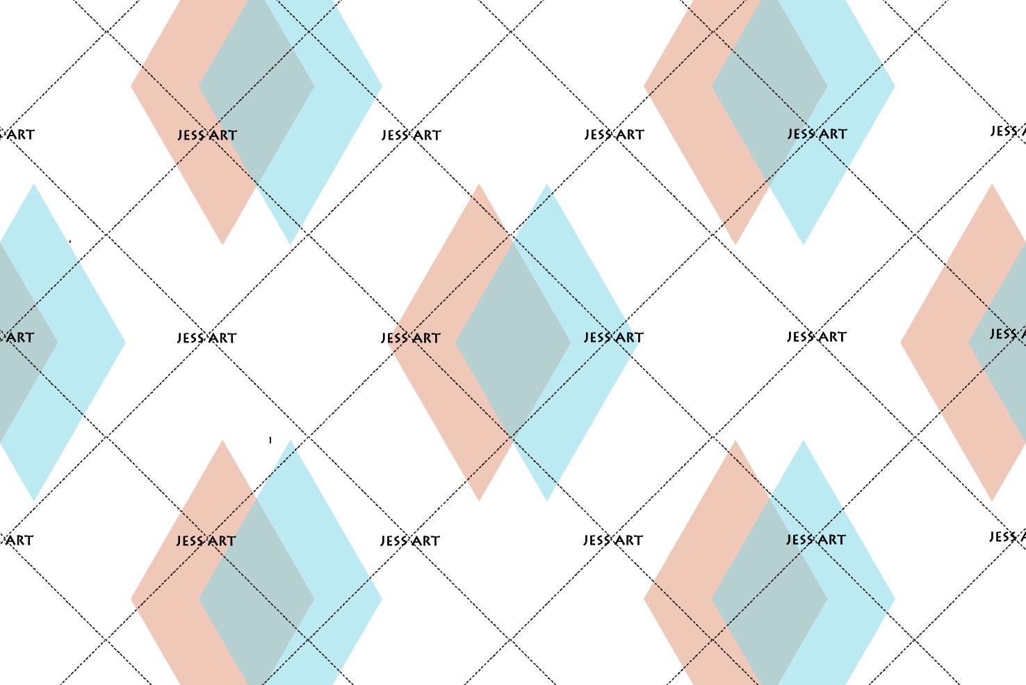 3D Diamond Green Wall Mural Wallpaper 159- Jess Art Decoration