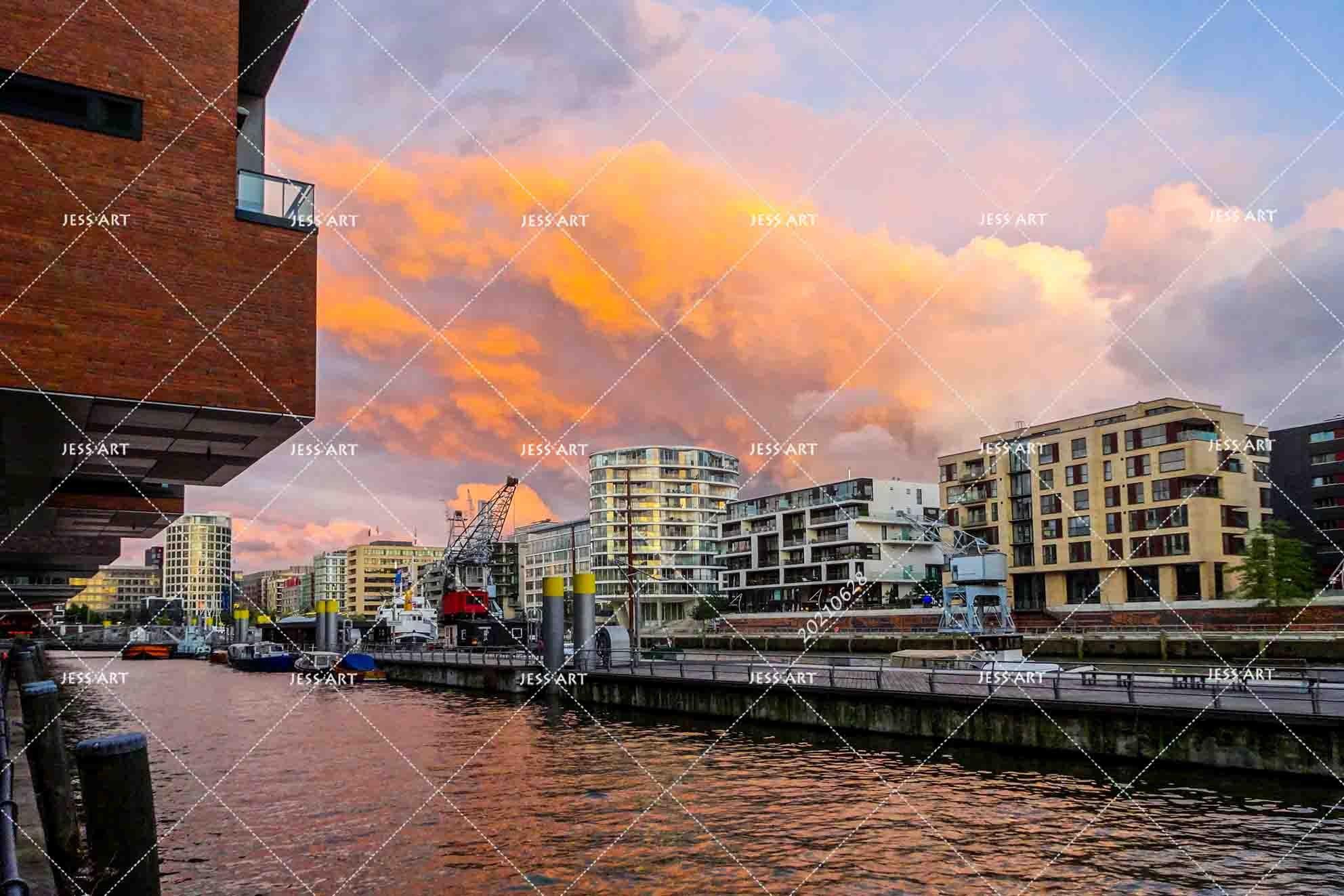 3D Sunset Sky City Building River Wall Mural Wallpaper LQH 76- Jess Art Decoration